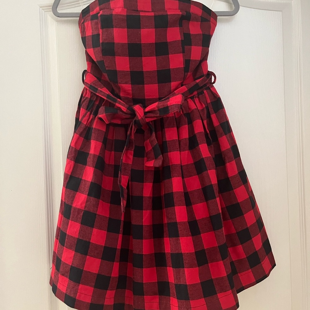 Strapless buffalo print juniors/ women dress 👗 - Picture 8 of 9